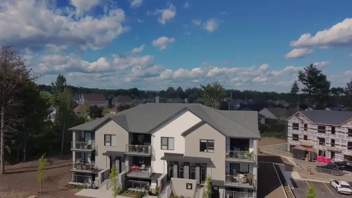 Vue aérienne d’un projet immobilier UNIVA captée par drone par A Production