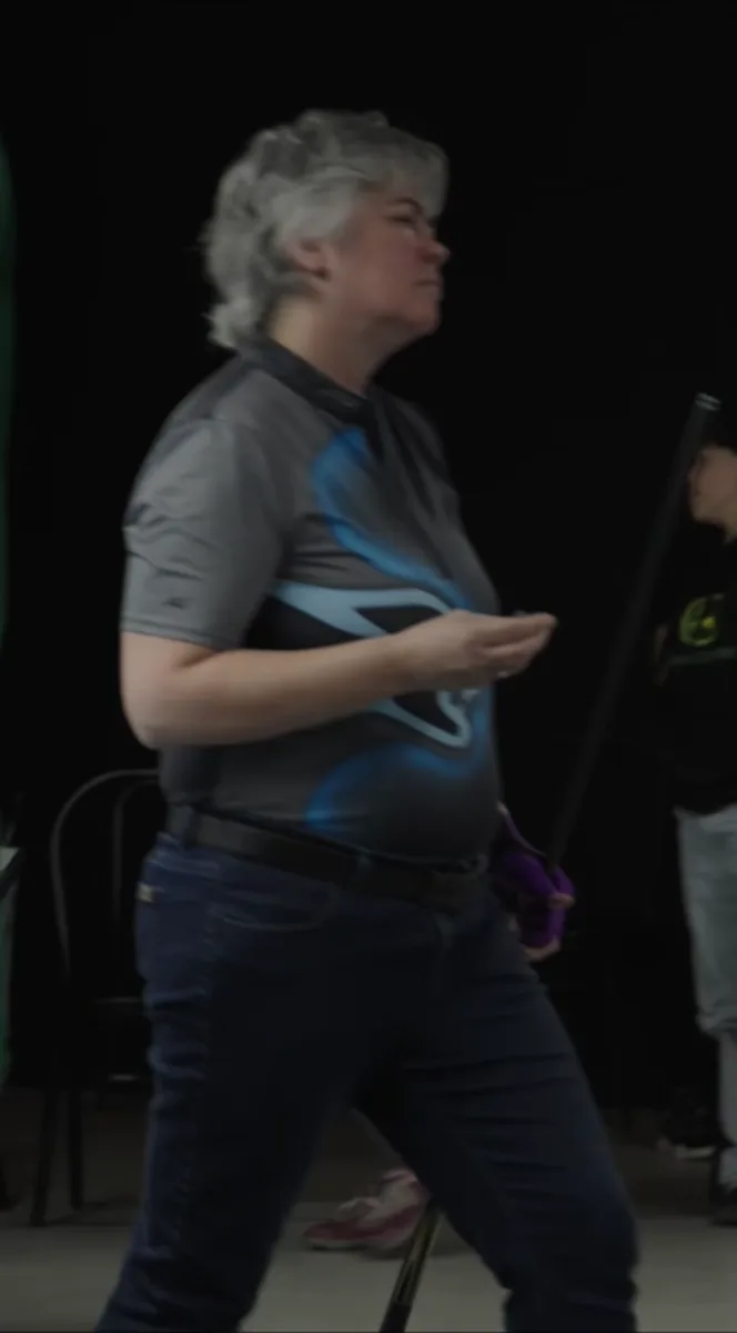 Billiards player during a The Winning Stroke event captured by A Production